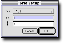 Grid Setup dialog box